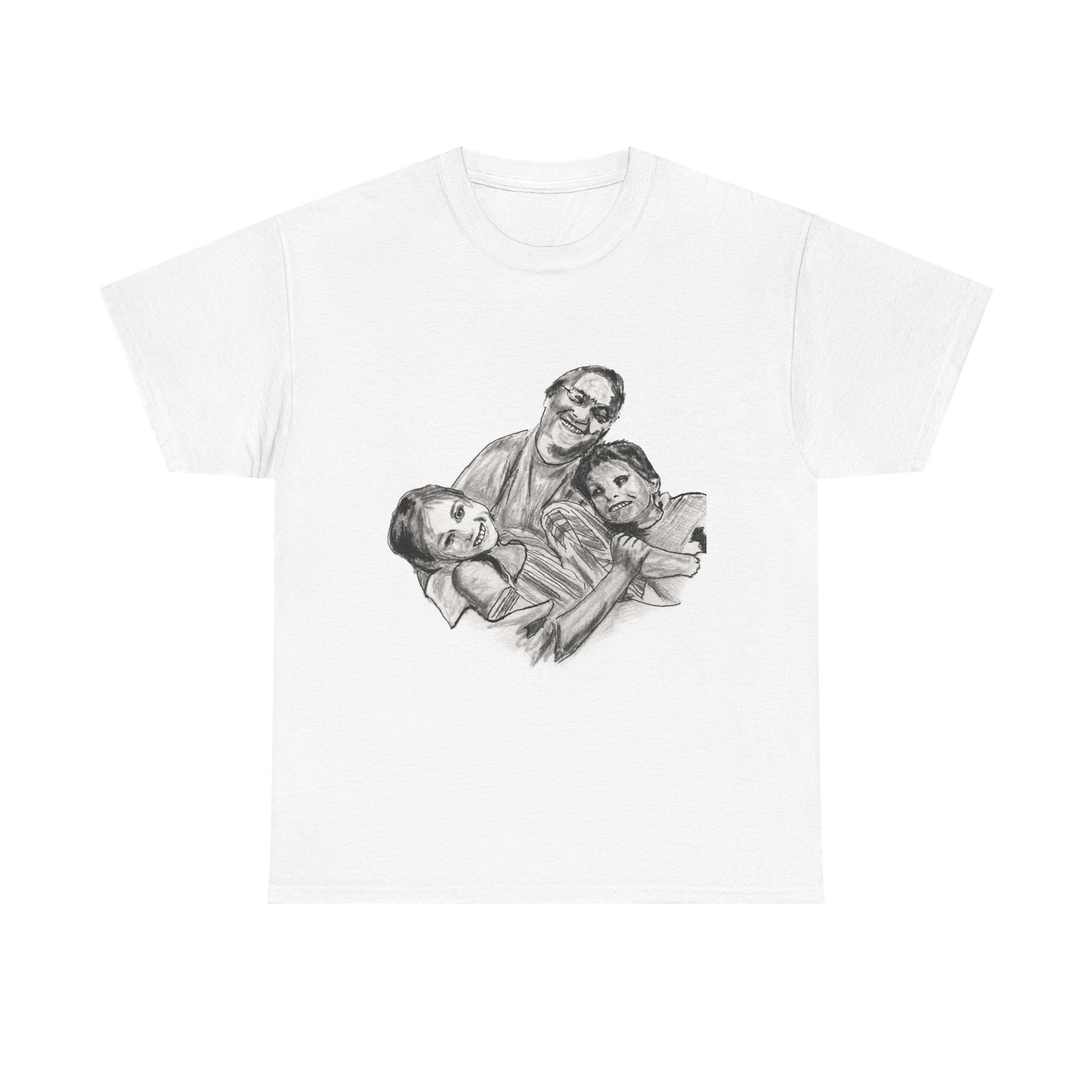 T-Shirt — Vintage Sketch Family Portrait Tee