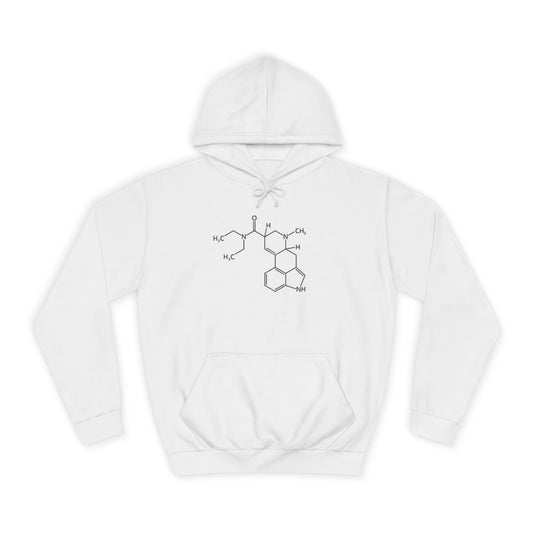 LSD Molecule Graphic Pullover - Psychedelic Bicycle Day Hoodie