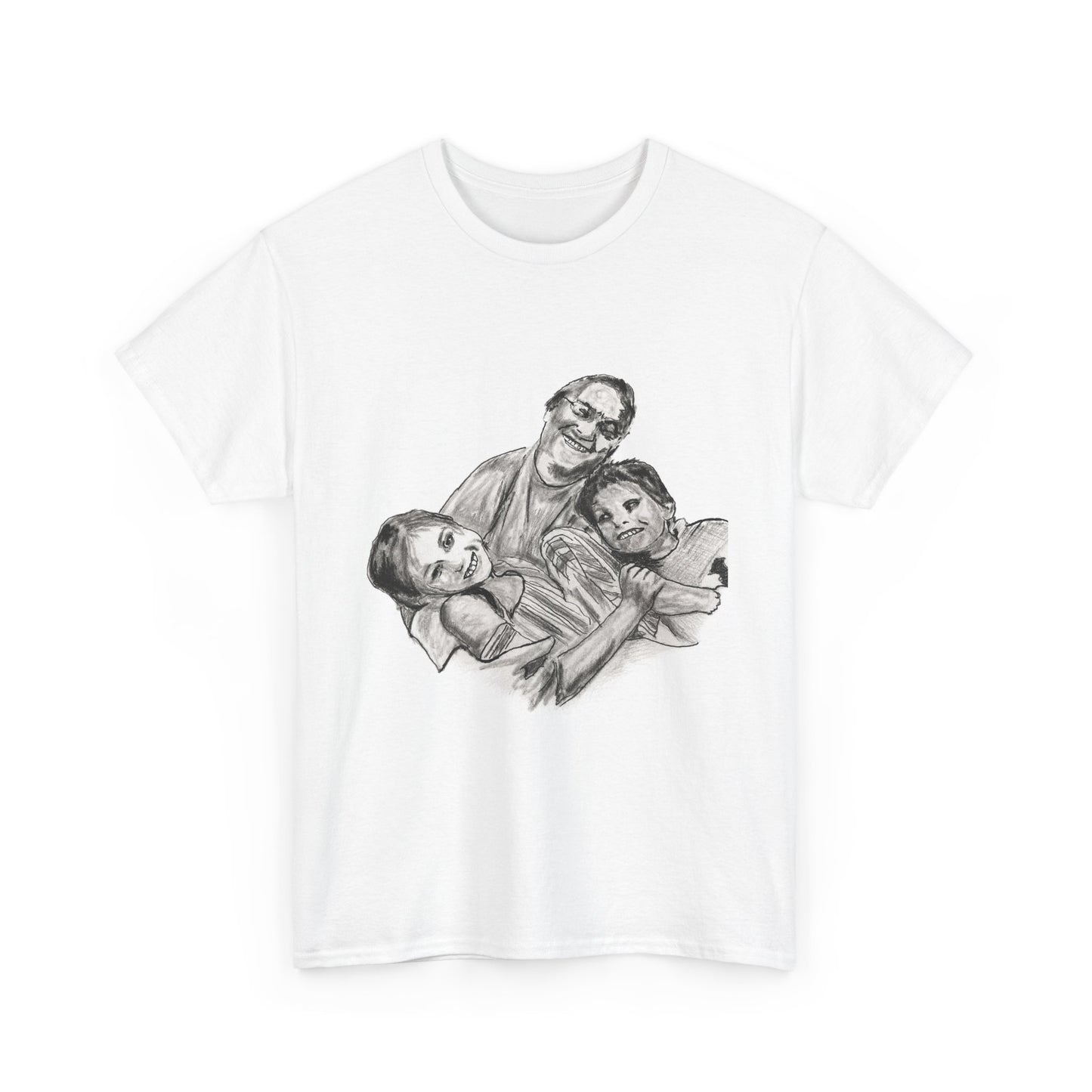 T-Shirt — Vintage Sketch Family Portrait Tee